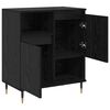 vidaXL Sideboards 2 pcs Rovere nero 120 x 35 x 70 cm Legno multistrato