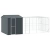 vidaXL Gabbia per uccelli Antracite 635 x 304 x 247 cm Acciaio zincato