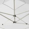 vidaXL Gazebo Pieghevole con Pareti in Alluminio 3x3 m Bianco