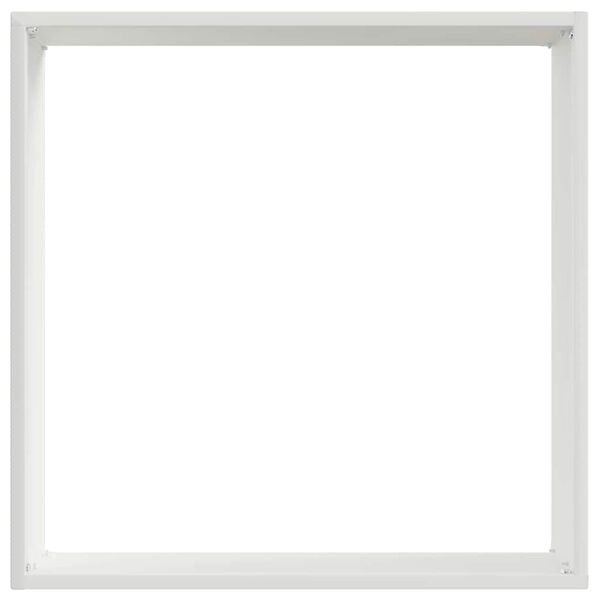 vidaXL Bordura per Prato Bianco 40 x 40 x 13 cm Acciaio