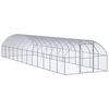 vidaXL Gabbia per Polli da Esterno 3x12x2 m in Acciaio Zincato