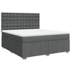 vidaXL Giroletto a Molle con Materasso Grigio Scuro 180x200 cm Tessuto