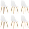 vidaXL Set da Pranzo 7 pz Bianco