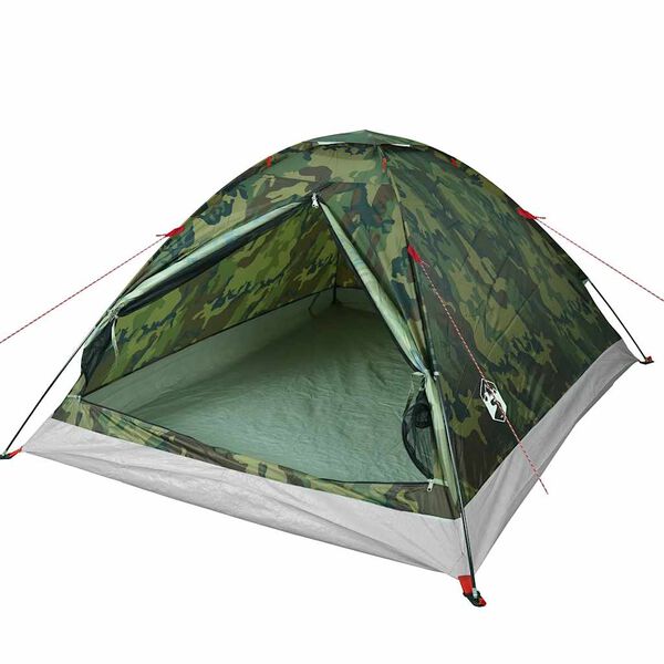 vidaXL Tenda da Campeggio a Cupola 4 Persone Mimetica Impermeabile