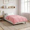 vidaXL Duvet Estivo Trapuntato Rosa 140 x 220 cm Microfibra