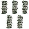 vidaXL Recinto in Salice a Traliccio 5 pz Foglie Artificiali 180x60 cm