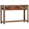 vidaXL Tavolo Consolle con 3 Cassetti 120x30x75 cm Legno di Acacia