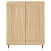 vidaXL Credenza Rovere Sonoma 69,5x34x180 cm in Legno Multistrato