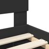 vidaXL Struttura del letto Nero 90 x 200 cm Legno multistrato