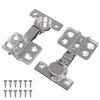 vidaXL Cerniera 2 pz Nichel 85 x 52,5 x 9,5 mm Ferro