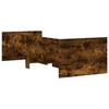 vidaXL Giroletto con Cassetti Rovere Fumo 90x190 cm