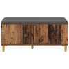 vidaXL Panca per ingresso con cuscino Legno vecchio 100 x 38 x 46 cm