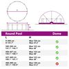 vidaXL Dome Piscina Verde 546 x 516 x 250 cm