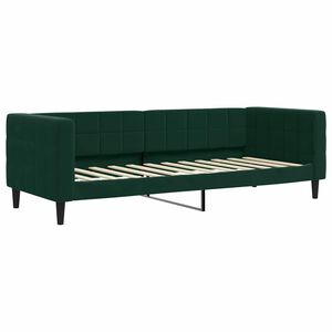 vidaXL Letto da Giorno Verde Scuro 80x200 cm in Velluto