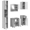 vidaXL Set di mobili per il bagno 5 pz Grigio Sonoma 61 x 35 x 64 cm