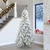 vidaXL Albero di Natale Artificiale con Rami Pieghevoli Bianco 240 cm
