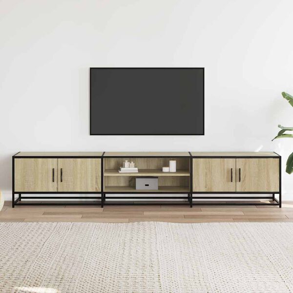 vidaXL Mobile per TV Rovere Sonoma 210x35x41 cm in Truciolato