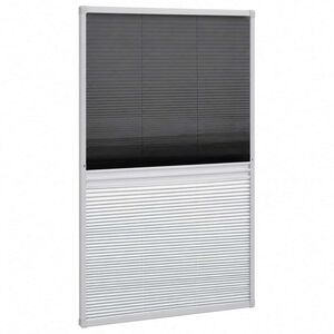 vidaXL Finestra per Insetti Finestra Plisse 160x80 cm con Ombra