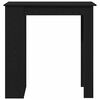 vidaXL Tavolo da bar Rovere Nero 102 x 50 x 103,5 cm Legno multistrato