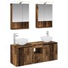 vidaXL Set di Armadi da Bagno 5 pcs Legno antico 50 x 14,5 x 70 cm