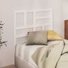 vidaXL Testiera per Letto Bianca 106x4x104cm in Legno Massello di Pino