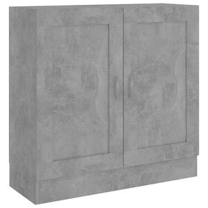 vidaXL Libreria Grigio Cemento 82,5x30,5x80 cm in Legno Multistrato
