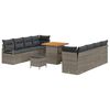vidaXL Set Divano da Giardino con cuscino Grigio 80 x 80 x 71 cm