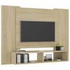 vidaXL Mobile TV a Muro Rovere Sonoma 120x23,5x90 cm Legno Multistrato