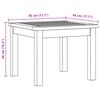 vidaXL Tavolino da Giardino 45x45x36 cm in Legno Massello di Acacia