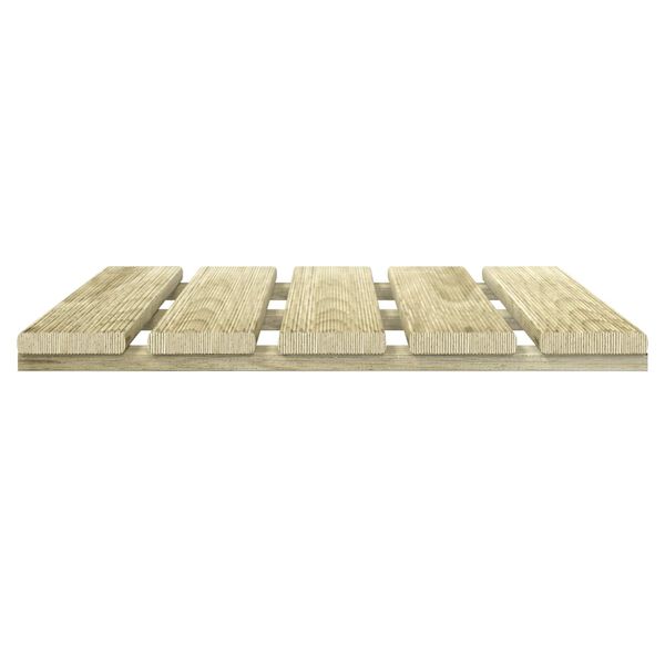 vidaXL Piastrella per Decking 6 pcs Verde 50 x 50 cm
