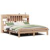 vidaXL Letto Libreria senza Materasso Marrone Cera 150x200 cm in Pino