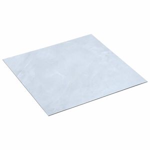 vidaXL Tavole per Pavimenti Bianco 5,11 m&sup2; 55 pz PVC