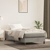 vidaXL Struttura Letto a Rete a Molle Grigio Chiaro 90x200 cm Velluto