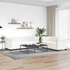 vidaXL Divani Chesterfield a 2 Posti e a 3 Posti in Similpelle Bianco
