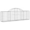 vidaXL Cesto Gabbione ad Arco 200x30x60/80 cm Ferro Zincato