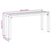 vidaXL Panchina da giardino Marrone 100 x 28 x 45cm Acciaio