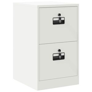 vidaXL Armadio per File con cassetto Bianco 44 x 50 x 74,5 cm