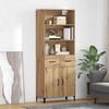vidaXL Credenza con cassetto Rovere artigianale 69,5 x 34 x 180 cm