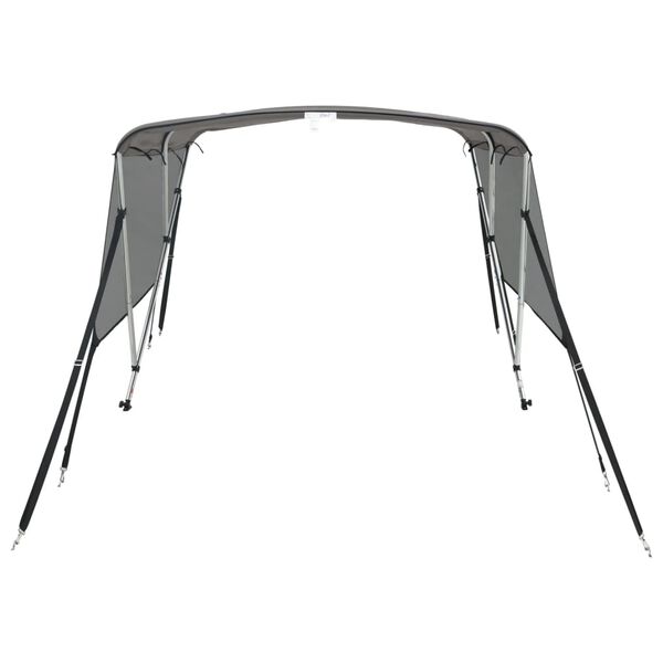 vidaXL Bimini di Prua Pareti Laterali Rete 3 Archi 183x(170-182)x137cm