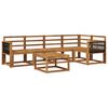 vidaXL Set di divani da esterno 6 pcs Naturale