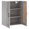 vidaXL Mobile a Parete Grigio Sonoma 69,5x34x90 cm Legno Multistrato