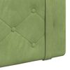 vidaXL Testata appesa Verde chiaro 210 x 55 x 5 cm Velluto