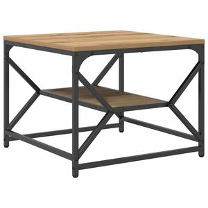 vidaXL Tavolino da salotto Rovere artigianale 51 x 50 x 40 cm