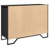vidaXL Credenza Nera 101x35,5x74,5 cm in Legno Multistrato