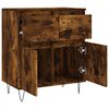 vidaXL Credenza Rovere Fumo 60x35x70 cm in Legno Multistrato