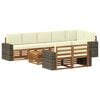 vidaXL Set divani Legno di Acacia Massello