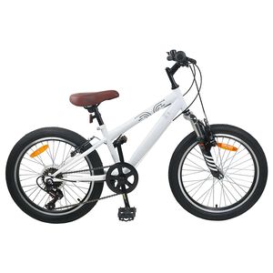 vidaXL Mountain Bike 20 Pollici 6-Velocit&agrave; per 5-8 anni Bianco