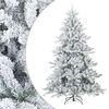 vidaXL Albero di Natale Artificiale Snodato Foderato di Neve Bianco