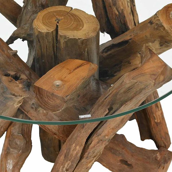 vidaXL Tavolino da Salotto in Legname Massello di Teak 60 cm