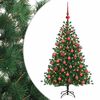 vidaXL Albero di Natale artificiale con palline 150 cm 150 LED